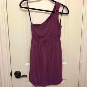 Love Tease Purple One-Shoulder Dress